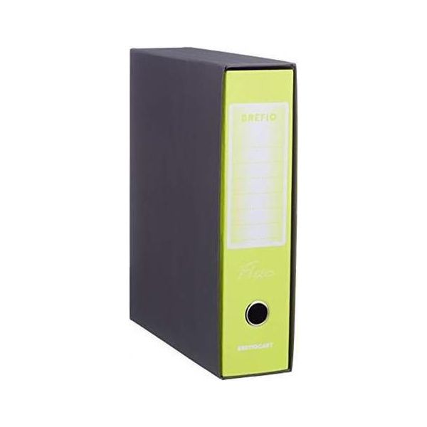 Brefiocart Brefio Fluo Raccoglitore Ad Anelli A4 Nero, Giallo-image