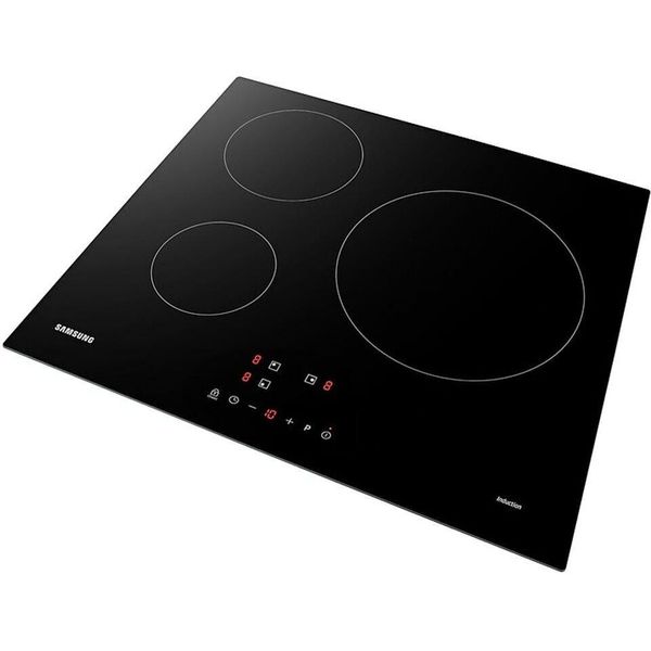 Piano Cottura A Induzione 59Cm 3 Fuochi 7200W Nero Samsung Nz63M3Nm1Bb-image