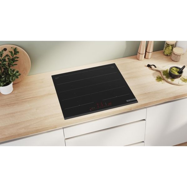Piano Cottura A Induzione 60 Cm 4 Fuochi 7400 W Nero Bosch Pxy63Khc1E-image