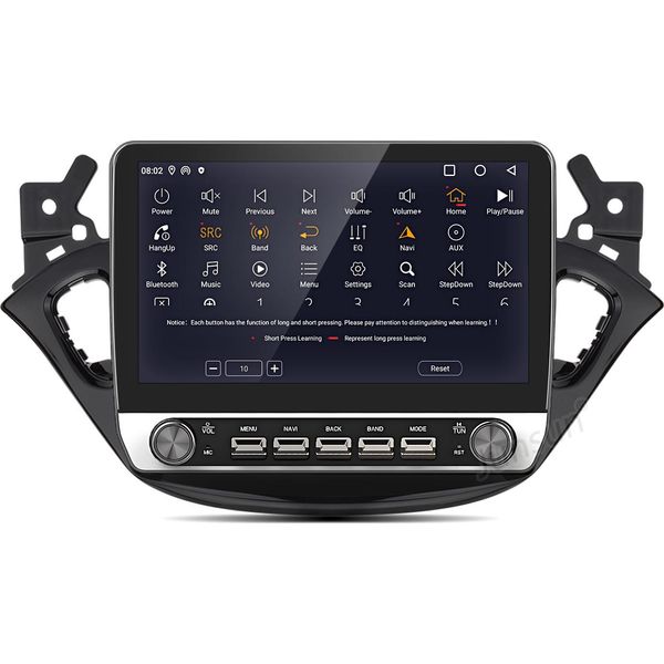 Autoradio Android Da 10,1 Pollici 4+64 Gb Adatta Per Opel Corsa E 2015-2019 Adam Wireless Carplay Android Auto 4G Wifi Gps Navi 8Kern Rds Dsp Dab+ Bt-image