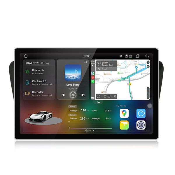 Radio Android Compatibile Con Skoda Octavia Iii 3 5E 2013-2018 Carplay Android Auto Navi Bluetooth Dab+ Telecamera Posteriore 11 Pollici 128 Gb-image