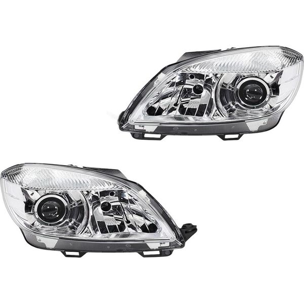 Set Fari Principali 12 V W5W H7/H7 PY21W Alogeni De Ff Hella Per Skoda E Altri Modelli-image