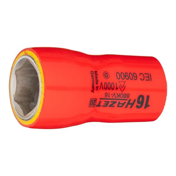 Hazet SteckschlüSsel-Einsatz Sechskant 880KV-16 Vierkant Hohl 10 Mm (3/8 Zoll) AußEn-Sechskant-Tractionsprofil 16 Mm)-image