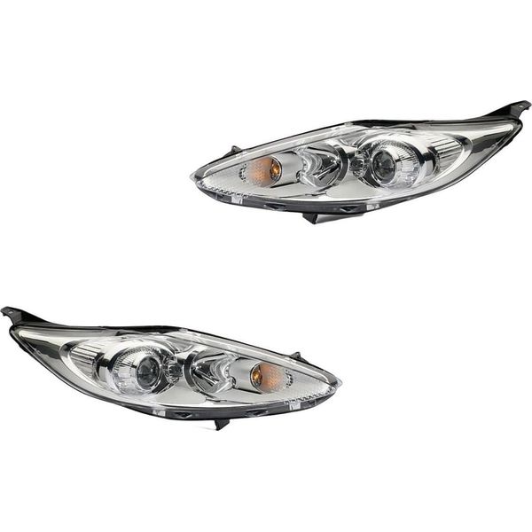 Set Fari Principali 12 V H7/H1 W5W PY21W De Alogeni Hella Per Ford Fiesta E Altri Modelli-image