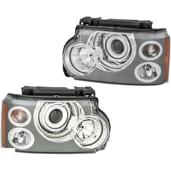 Set Fari Principali 12 V W5W H8 PY21W D1S/H7 Bi-Xeno Hella Per Land Rover Iii-image