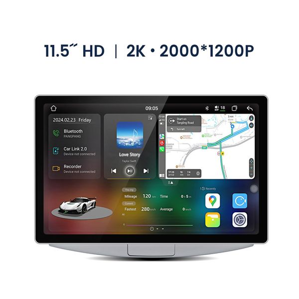 Radio Android Compatibile Con Vw Passat B6 B7 Cc Magotan 2010-2015 Carplay Android Auto Navi Bluetooth Dab+ Telecamera Posteriore 11 Pollici 128 Gb-image