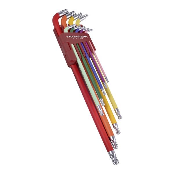 Kraftwerk Kugelkopf-Tx-StiftschlüSsel-Satz T10 - T50, 9 Tlg. (307.801.009)-image