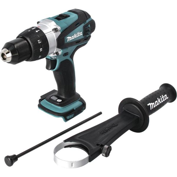 Makita Dhp 458 Z Trapano Avvitatore Ad Impulsi A Batteria 18V / 91Nm - Senza Batteria, Senza Caricabatterie-image