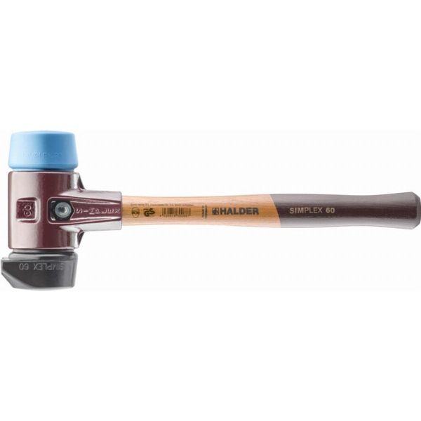 Mazza Simplex A Faccia Morbida Con Alloggiamento In Te E Manico In Legno, Ø 80, Composizione In Gomma Con Base/Tpe-Soft-image