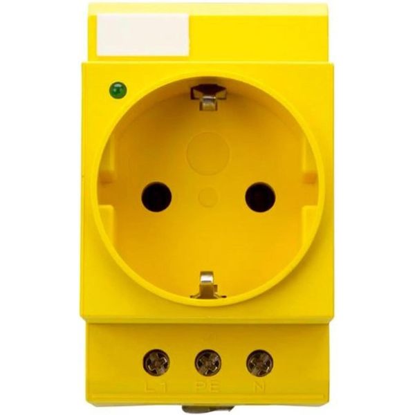 Presa Reltech, Montaggio Su Guida Din, Indicatore Led, Giallo-image