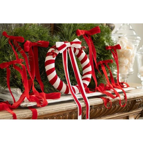 Nastro Nastro Di Velluto Rosso Morbido Decorativo 25 Mm 10 M-image