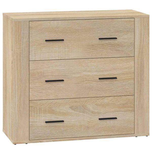 Syfax™ Credenza Rovere Sonoma 80X33X70 Cm In Legno Multistrato-image