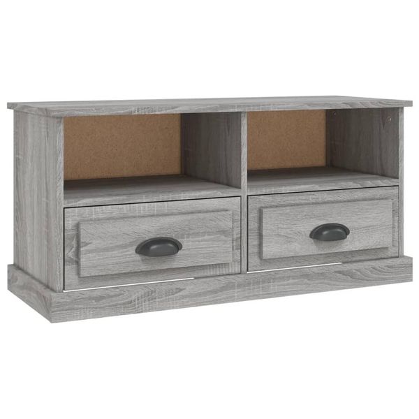 Syfax™ Mobile Tv Grigio Sonoma 93X35,5X45 Cm In Legno Multistrato-image