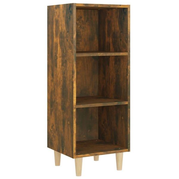 Syfax™ Credenza Rovere Fumo 34,5X32,5X90 Cm In Legno Multistrato-image