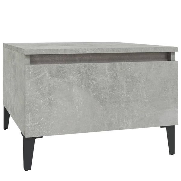 Syfax™ Tavolino Grigio Cemento 50X46X35 Cm In Legno Multistrato-image