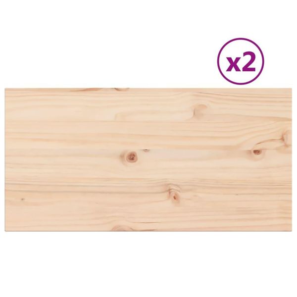 Syfax™ Piani Tavolo 2 Pz 80X40X1,7 Cm Rettangolare Legno Massello Pino-image