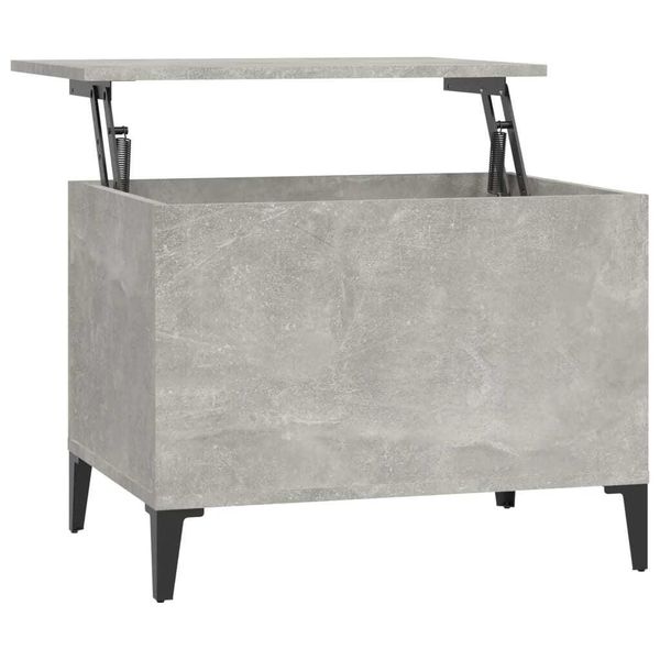 Syfax™ Tavolino Salotto Grigio Cemento 60X44,5X45 Cm Legno Multistrato-image
