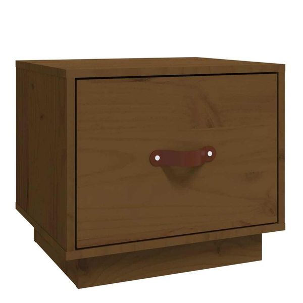 Syfax™ Comodino Ambra 40X34X35 Cm In Legno Massello Di Pino-image