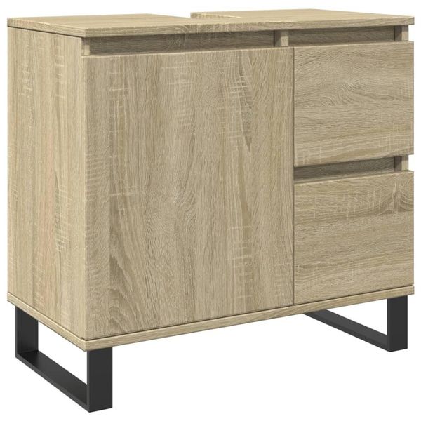 Syfax™ Armadietto Da Bagno Rovere Sonoma 65X33X60 Cm Legno Multistrato-image