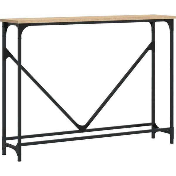 Syfax™ Tavolino Consolle Rovere Sonoma 102X22,5X75Cm Legno Multistrato-image