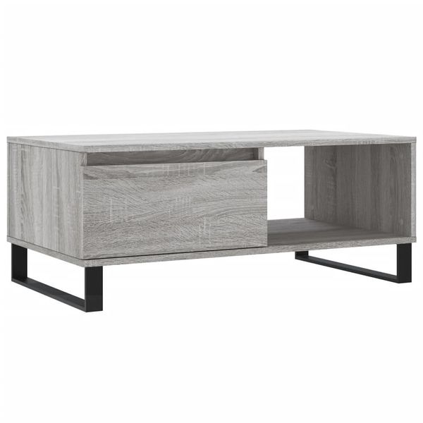 Syfax™ Tavolino Salotto Grigio Sonoma 90X50X36,5 Cm Legno Multistrato-image