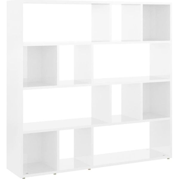 Syfax™ Libreria/Divisorio Bianco Lucido 105X24X102 Cm-image