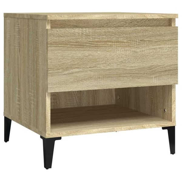 Syfax™ Tavolino Rovere Sonoma 50X46X50 Cm In Legno Multistrato-image