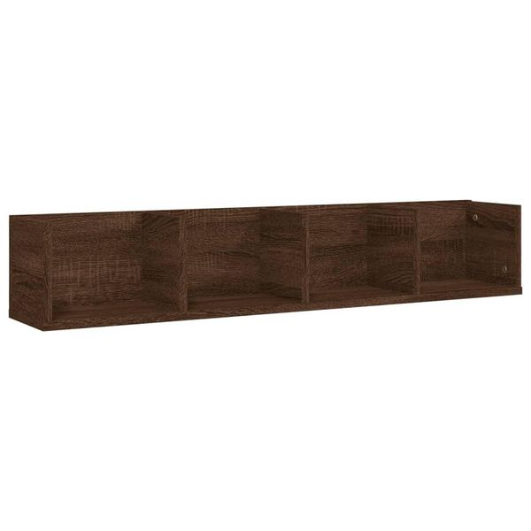 Syfax™ Mensola A Muro Cd Rovere Marrone 100X18X18Cm Legno Multistrato-image
