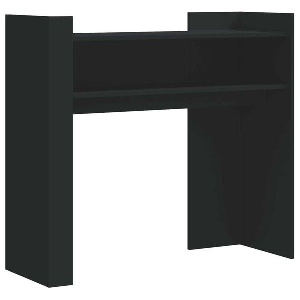 Syfax™ Tavolino Consolle Nero 100X35X90 Cm In Legno Multistrato-image