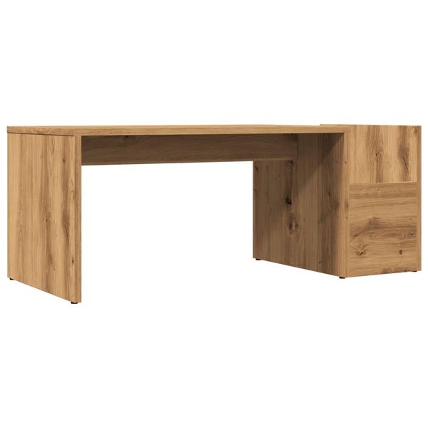 Syfax™ Tavolino Da Salotto Rovere Artigianale 90X45X35Cm In Truciolato-image