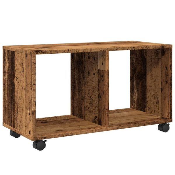 Syfax™ Mobiletto Con Ruote Legno Antico 72X33X42,5 Cm In Truciolato-image