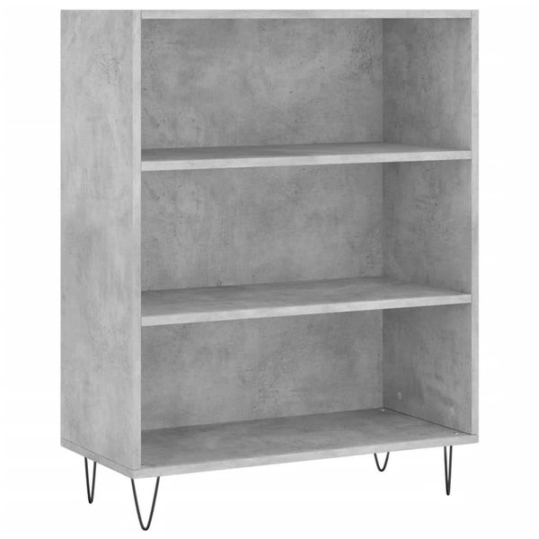 Syfax™ Libreria Grigio Cemento 69,5X32,5X90 Cm In Legno Multistrato-image