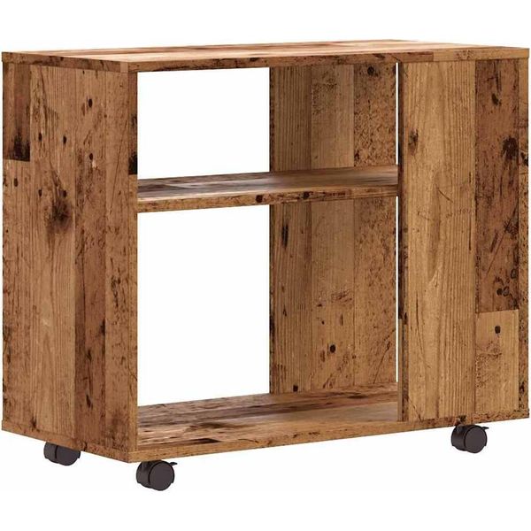Syfax™ Tavolino Salotto Legno Antico 70X35X55 Cm In Legno Multistrato-image