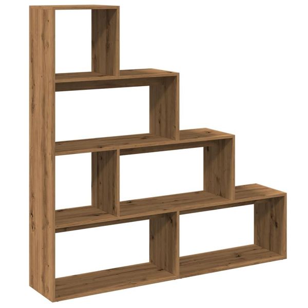 Syfax™ Libreria A 4 Ripiani Rovere 143,5X29X143,5 Cm In Truciolato-image