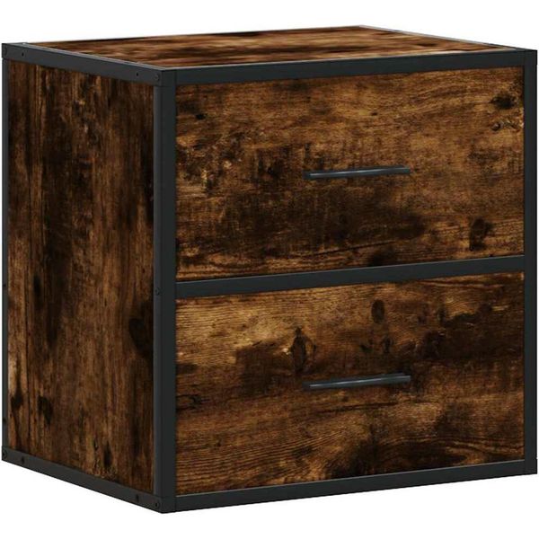 Syfax™ Comodino A Muro Rovere Fumo 40X31X39,5 Cm-image