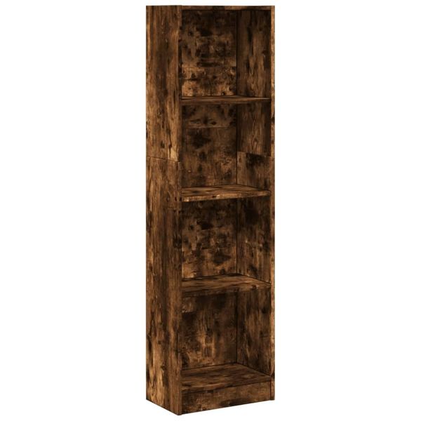 Syfax™ Libreria Rovere Fumo 40X24X176 Cm In Legno Multistrato-image