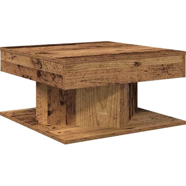 Syfax™ Tavolino Da Salotto Legno Antico 55X55X30 Cm Legno Multistrato-image