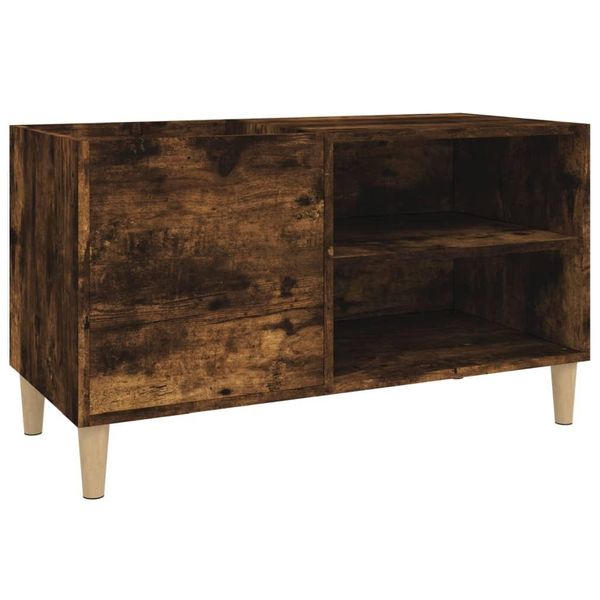 Syfax™ Mobile Porta Dischi Rovere Fumo 84,5X38X48 Cm Legno Multistrato-image