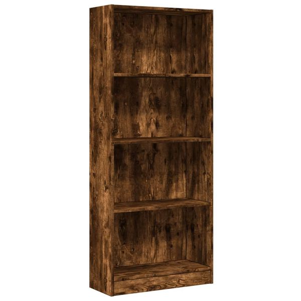 Syfax™ Libreria Rovere Fumo 60X24X143 Cm In Legno Multistrato-image