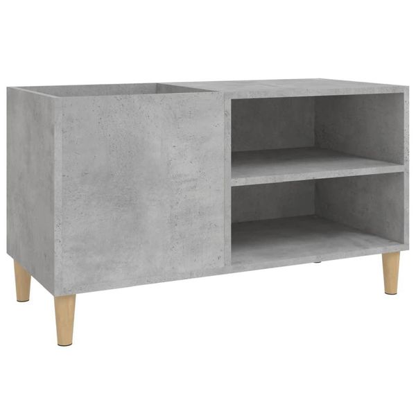 Syfax™ Mobile Porta Dischi Grigio Cemento 84,5X38X48 Legno Multistrato-image