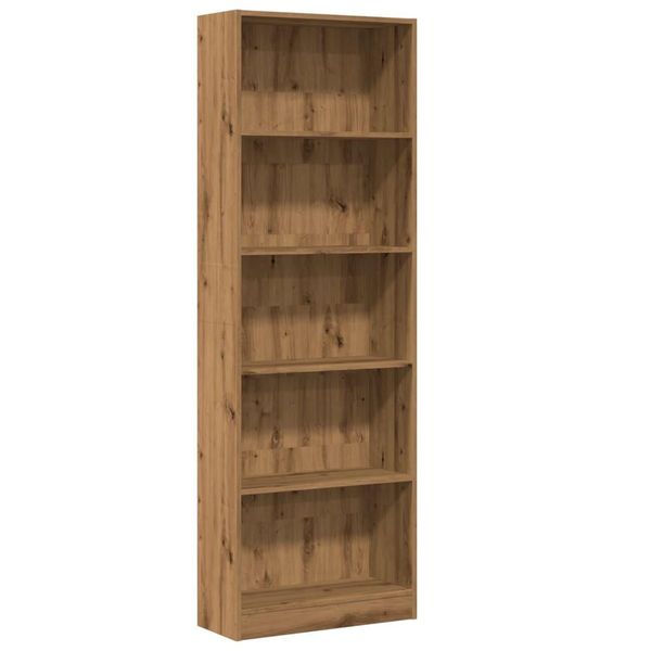 Syfax™ Libreria Artigianale Rovere 60X24X176 Cm Legno Ingegnerizzato-image