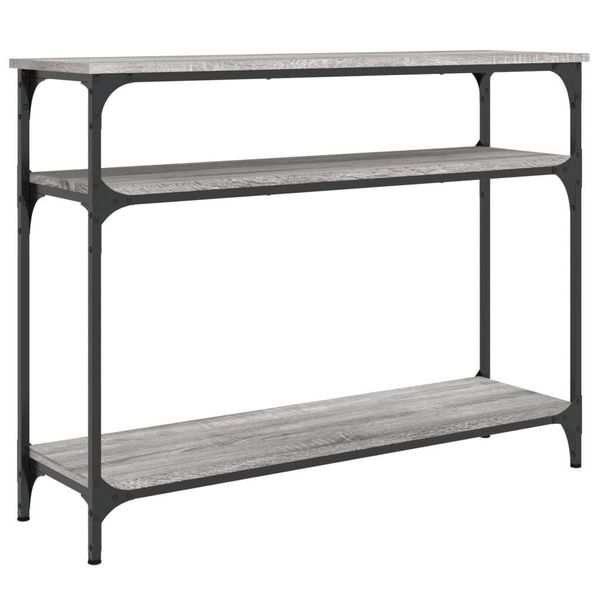 Syfax™ Tavolo Consolle Grigio Sonoma 100X29X75 Cm In Legno Multistrato-image