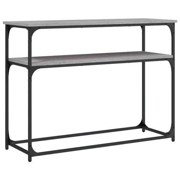 Syfax™ Tavolino Consolle Grigio Sonoma 100X35,5X75Cm Legno Multistrato-image