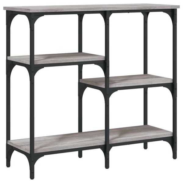Syfax™ Tavolo Consolle Grigio Sonoma 80X29X75 Cm In Legno Multistrato-image