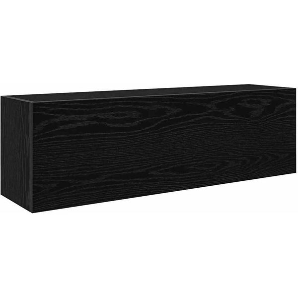 Syfax™ Mobile Da Bagno A Parete Nero 100X25X30 Cm In Truciolato-image