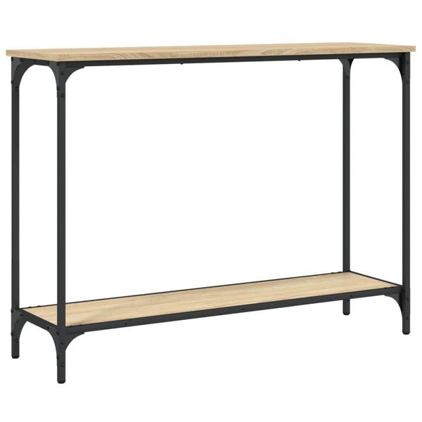 Syfax™ Tavolino Consolle Rovere Sonoma 101X30,5X75Cm Legno Multistrato-image