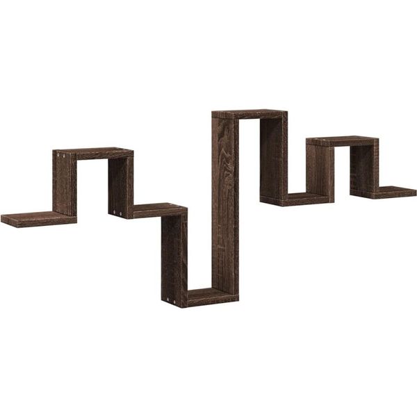 Syfax™ Mensola A Muro Rovere Marrone 104,5X10X43 Cm Legno Multistrato-image
