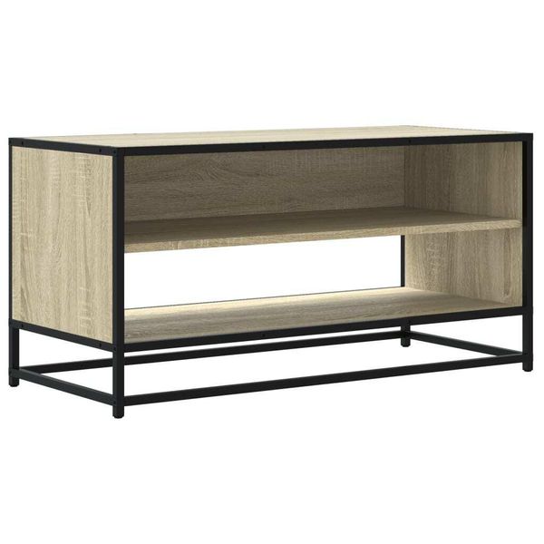 Syfax™ Mobile Tv Rovere Sonoma 91X40X46 Cm Legno Multistrato E Metallo-image