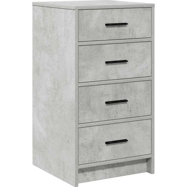 Syfax™ Credenza Grigio Cemento 40 X 41 X 75 Cm Legno Multistrato-image