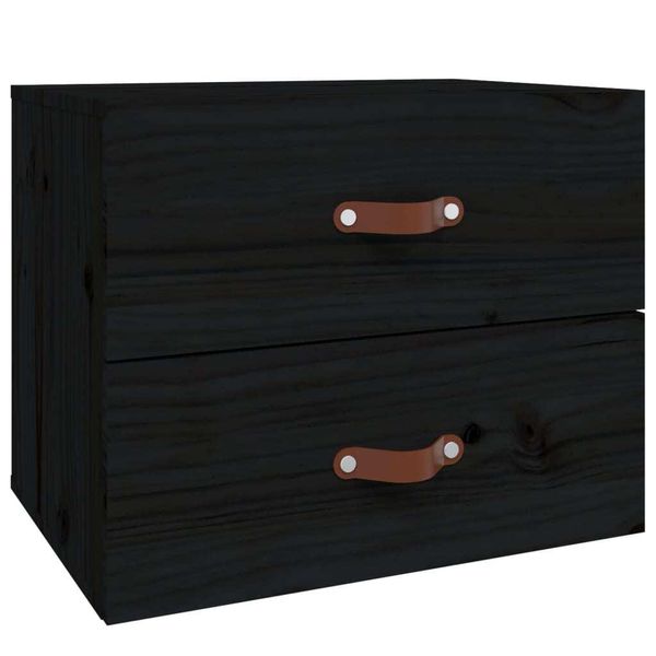 Syfax™ Comodino A Muro Nero 50X36X40 Cm-image
